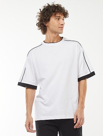 Oversized T-shirt met streep