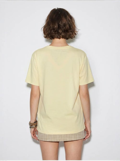 Oversized t-shirt met v-hals en print lucci - Kiabi