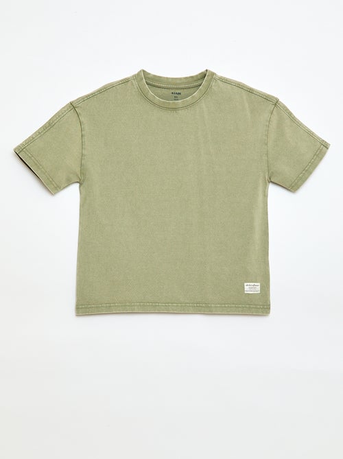 Oversized T-shirt met verwassen effect - Kiabi