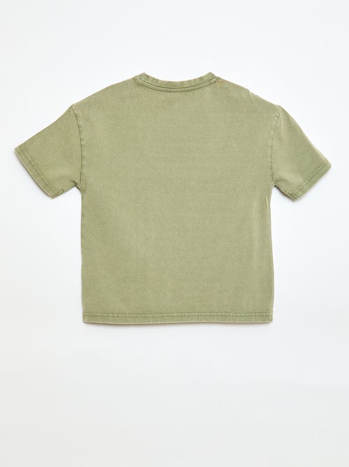 Oversized T-shirt met verwassen effect - Kiabi