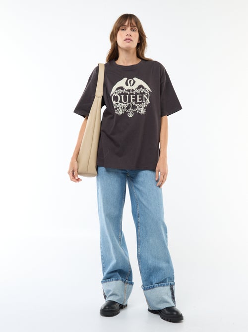 Oversized T-shirt 'Queen' - Kiabi