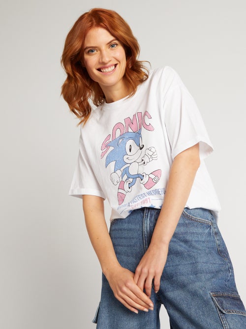 Oversized T-shirt 'Sonic' - Kiabi