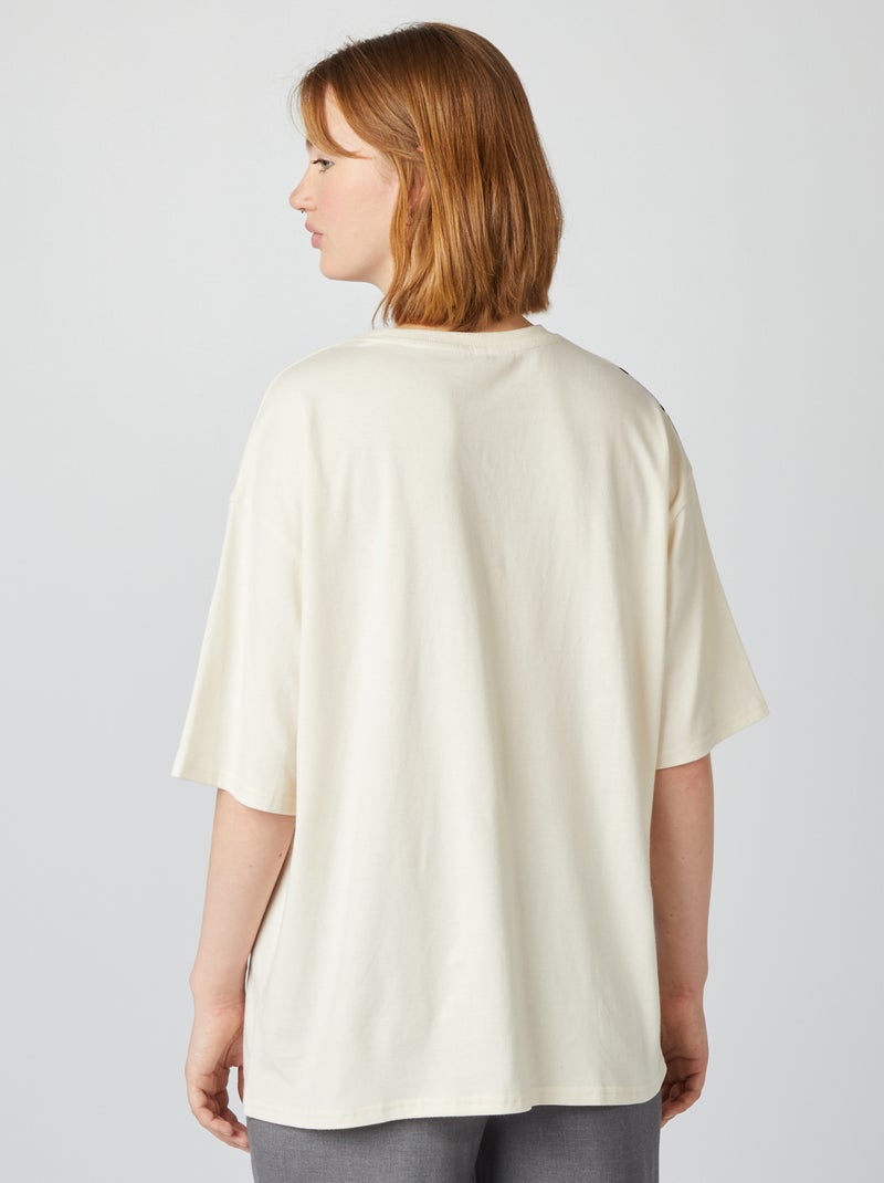 Oversized T-shirt 'Stitch' WIT - Kiabi