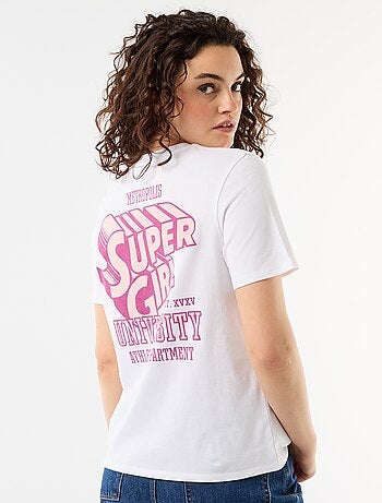 Oversized T-shirt 'Supergirl' 'DC Comics' met korte mouwen
