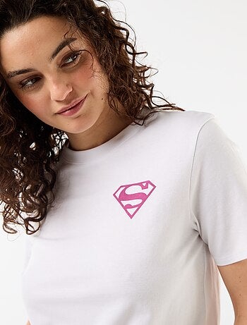 Oversized T-shirt 'Supergirl' 'DC Comics' met korte mouwen