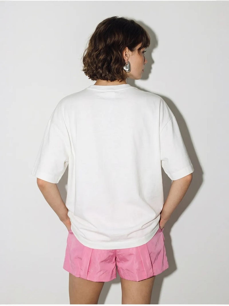 Oversized t-shirt van katoen met luipaardprint lucci Wit - Kiabi
