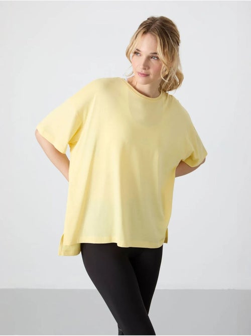Oversized t-shirt van katoen-modal met ronde hals tommy - Kiabi