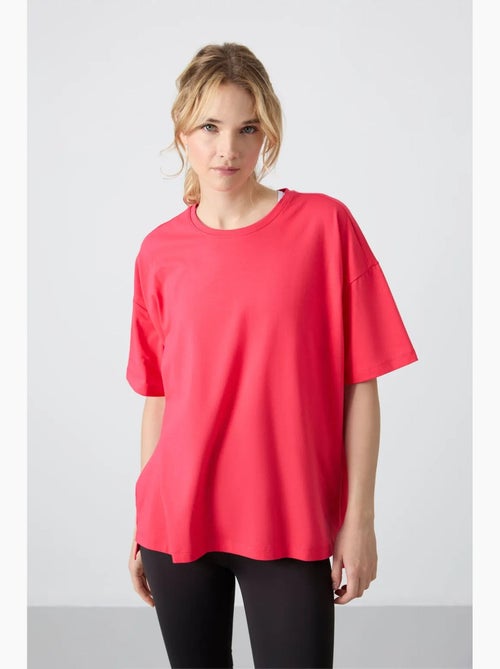 Oversized t-shirt van katoen-modal met ronde hals tommy - Kiabi