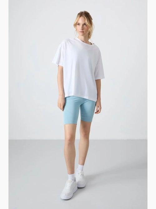Oversized t-shirt van katoen-modal met ronde hals tommy - Kiabi