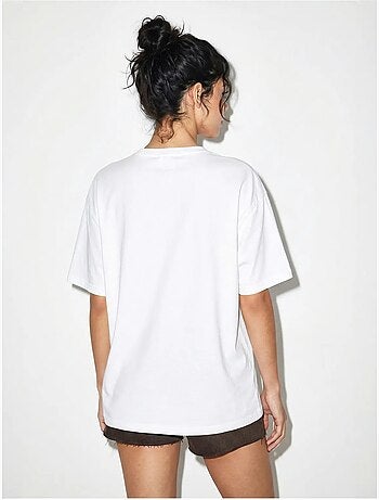 Oversized t-shirt van katoenen jersey met print lucci