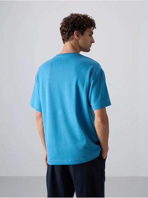 Oversized t-shirt van katoenmix met ronde hals tommy - Kiabi