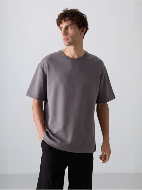 Oversized t-shirt van katoenmix met ronde hals tommy - Kiabi