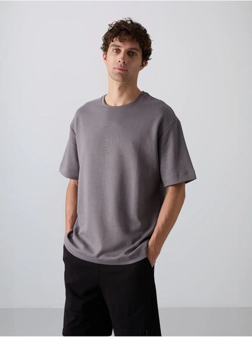 Oversized t-shirt van katoenmix met ronde hals tommy - Kiabi