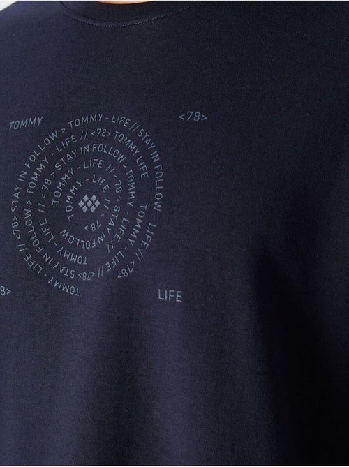 Oversized t-shirt van katoenmix met ronde hals tommy - Kiabi