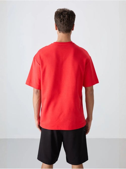 Oversized t-shirt van katoenmix met ronde hals tommy - Kiabi