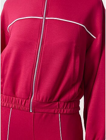 Oversized trainingset met ritskraag tommy