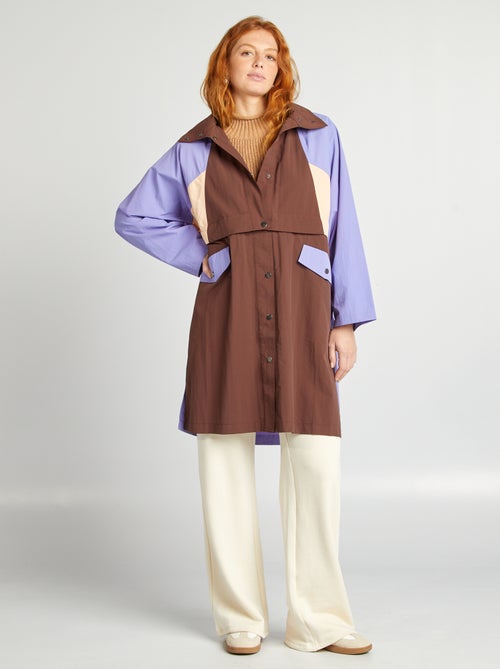 Oversized trenchcoat met 2-in-1-effect - Kiabi