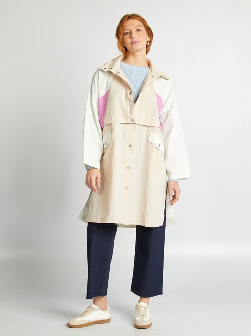 Oversized trenchcoat met 2-in-1-effect - Kiabi