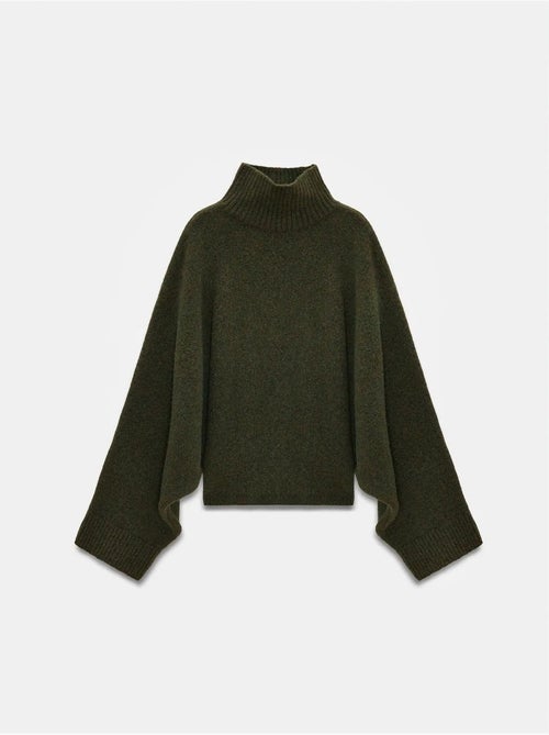 Oversized trui met col en ribstructuur dilvin - Kiabi
