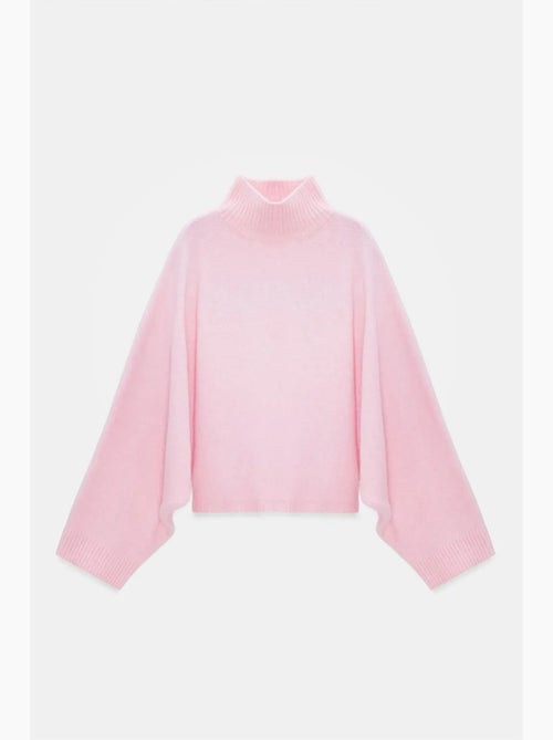 Oversized trui met col en ribstructuur dilvin - Kiabi