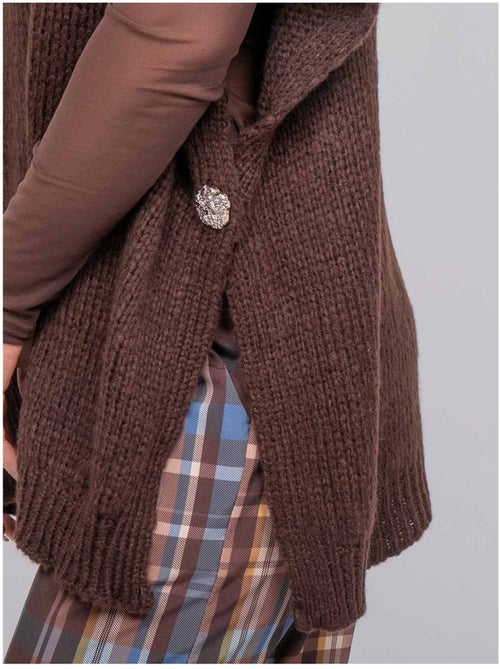 Oversized trui met korte mouwen van grof breisel kireve - Kiabi