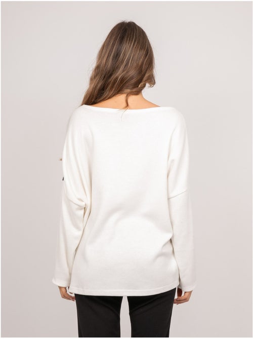 Oversized trui met luipaarddetail kenora - Kiabi Oversized trui met luipaarddetail kenora - Kiabi