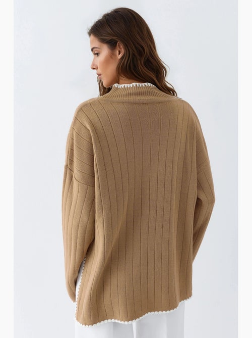 Oversized trui met stikdetail my fashion - Kiabi
