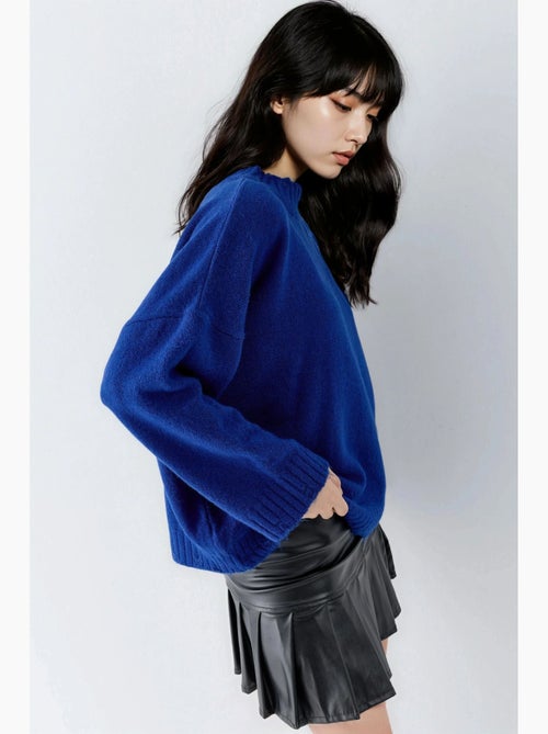 Oversized trui van getextureerd breisel met ronde hals my fashion - Kiabi Oversized trui van getextureerd breisel met ronde hals my fashion - Kiabi