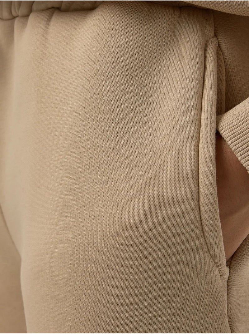 Oversized wijde joggingbroek hiccup Natuurlijk beige - Kiabi