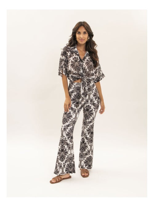 Oxalie overhemd met knoopdetails en patroon - Kiabi Oxalie overhemd met knoopdetails en patroon - Kiabi