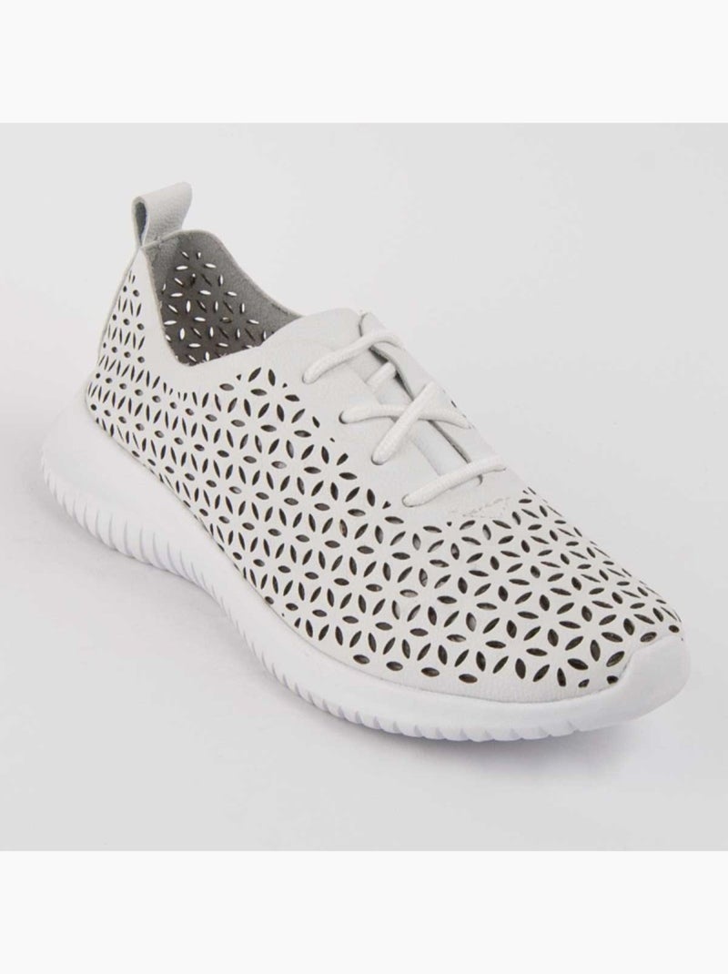 Oxford Cuir Naturel Purapiel Blanc - Kiabi