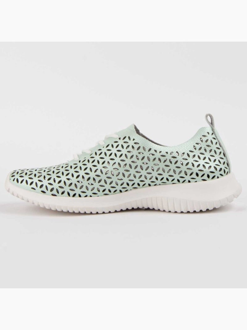 Oxford Cuir Naturel Purapiel Bleu - Kiabi