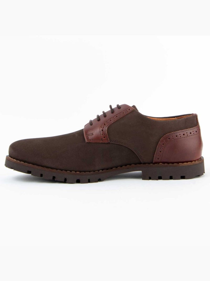 Oxford Cuir Naturel Purapiel Marron - Kiabi