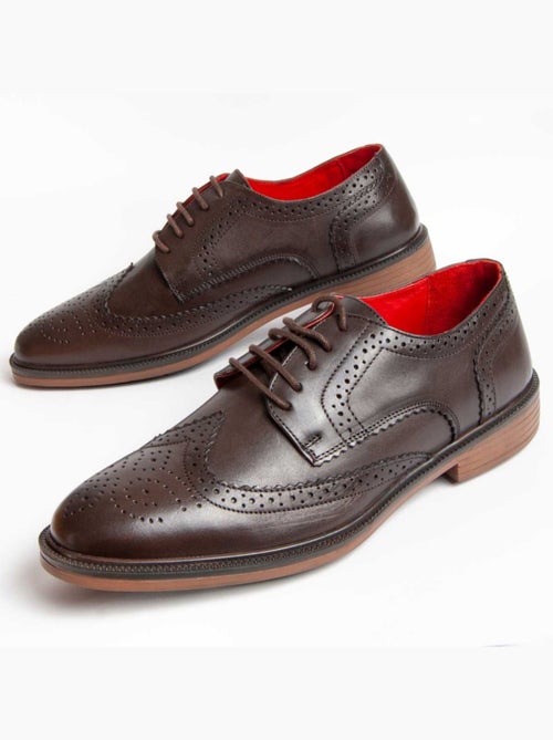 Oxford Cuir Naturel Purapiel - Kiabi Oxford Cuir Naturel Purapiel - Kiabi