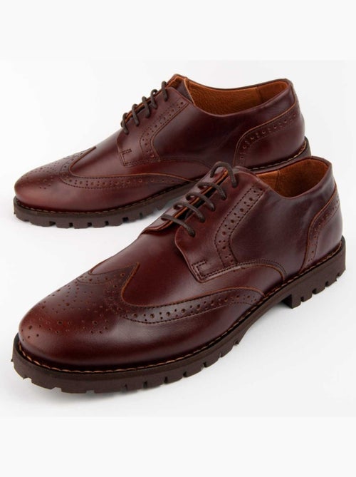 Oxford Cuir Naturel Purapiel - Kiabi Oxford Cuir Naturel Purapiel - Kiabi