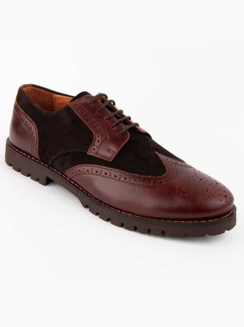 Oxford Cuir Naturel Purapiel - Kiabi Oxford Cuir Naturel Purapiel - Kiabi