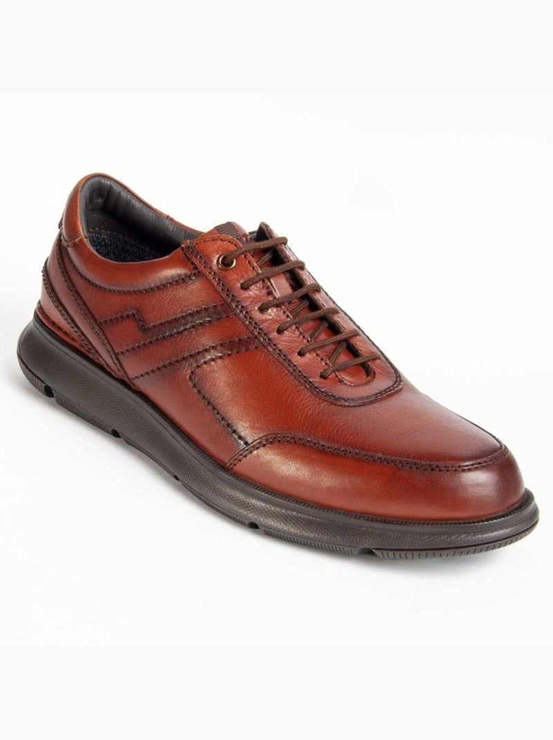 Oxford Cuir Naturel Purapiel Marron - Kiabi