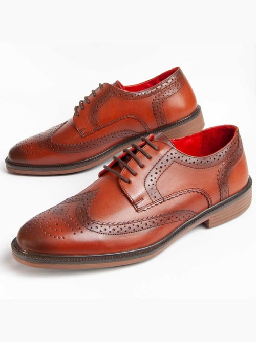 Oxford Cuir Naturel Purapiel - Kiabi Oxford Cuir Naturel Purapiel - Kiabi