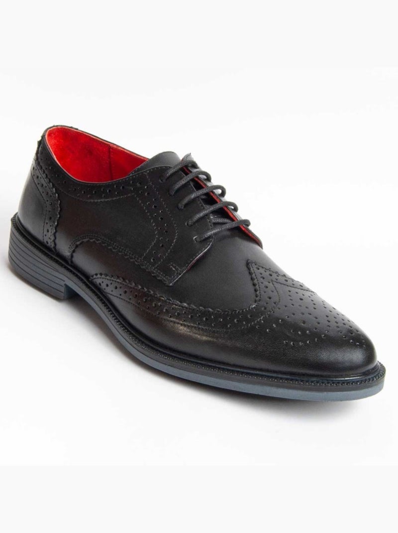 Oxford Cuir Naturel Purapiel Noir - Kiabi