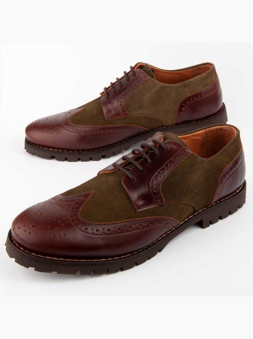 Oxford Cuir Naturel Purapiel - Kiabi Oxford Cuir Naturel Purapiel - Kiabi