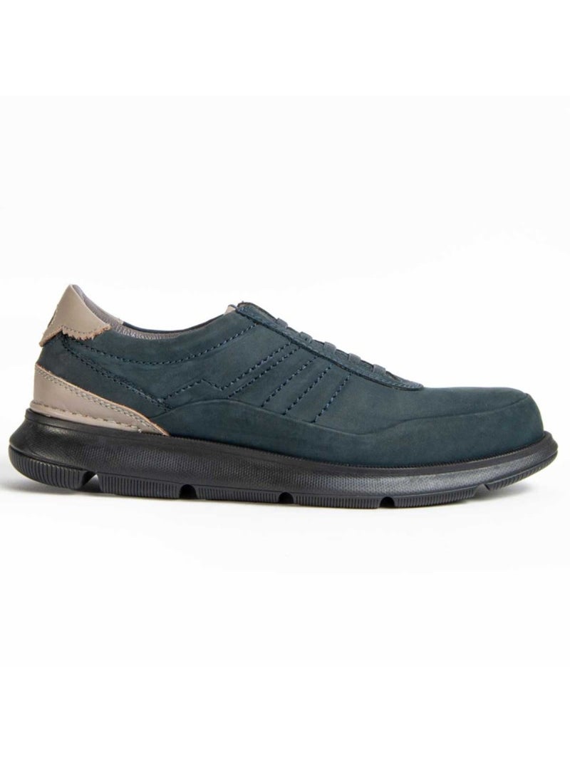 Oxford Natuurlijk Leer Purapiel Blauw - Kiabi