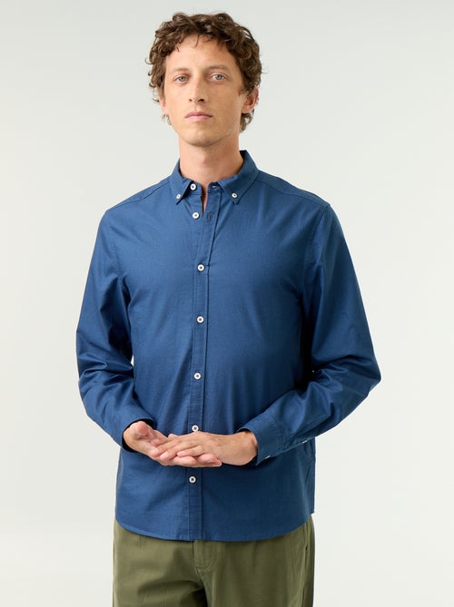 Oxford overhemd met knoopsluiting - Kiabi Oxford overhemd met knoopsluiting - Kiabi