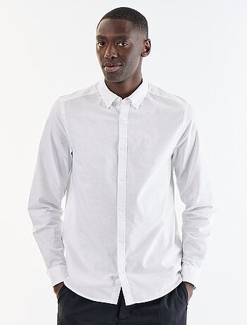 Oxford overhemd met knoopsluiting