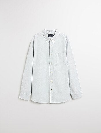 Oxford-shirt met lange mouwen en gestreept, MO Fashion
