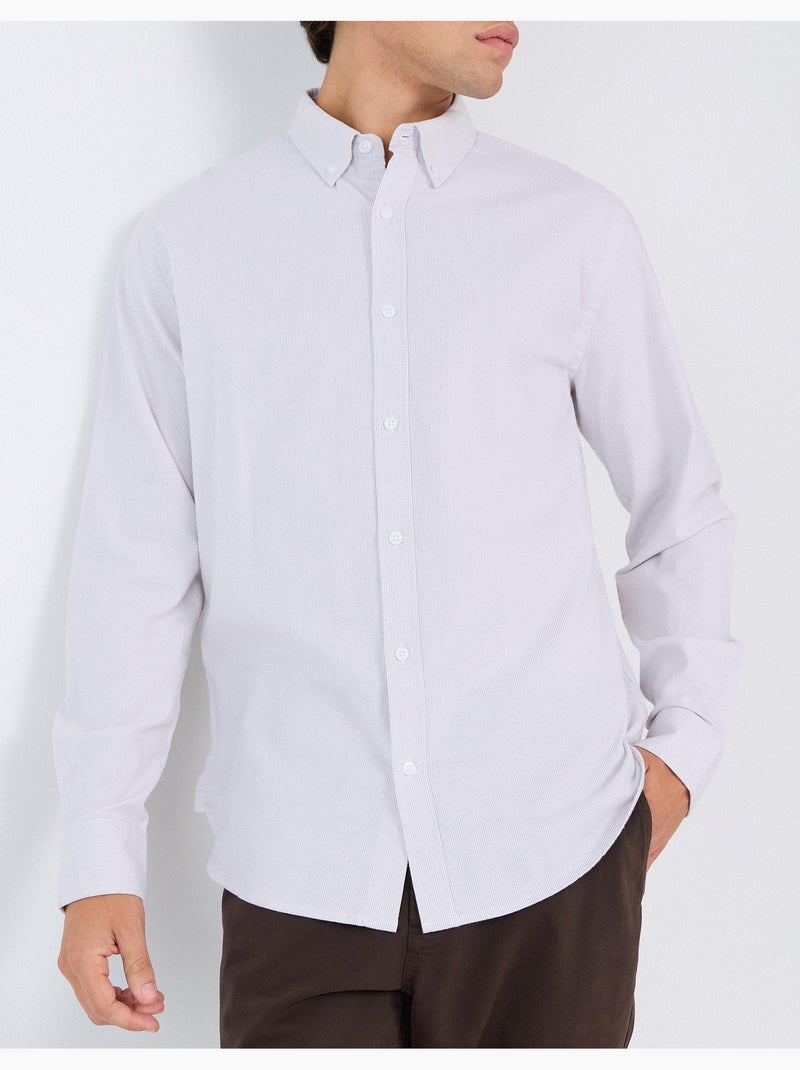 Oxford-shirt, mo fashion Beige - Kiabi