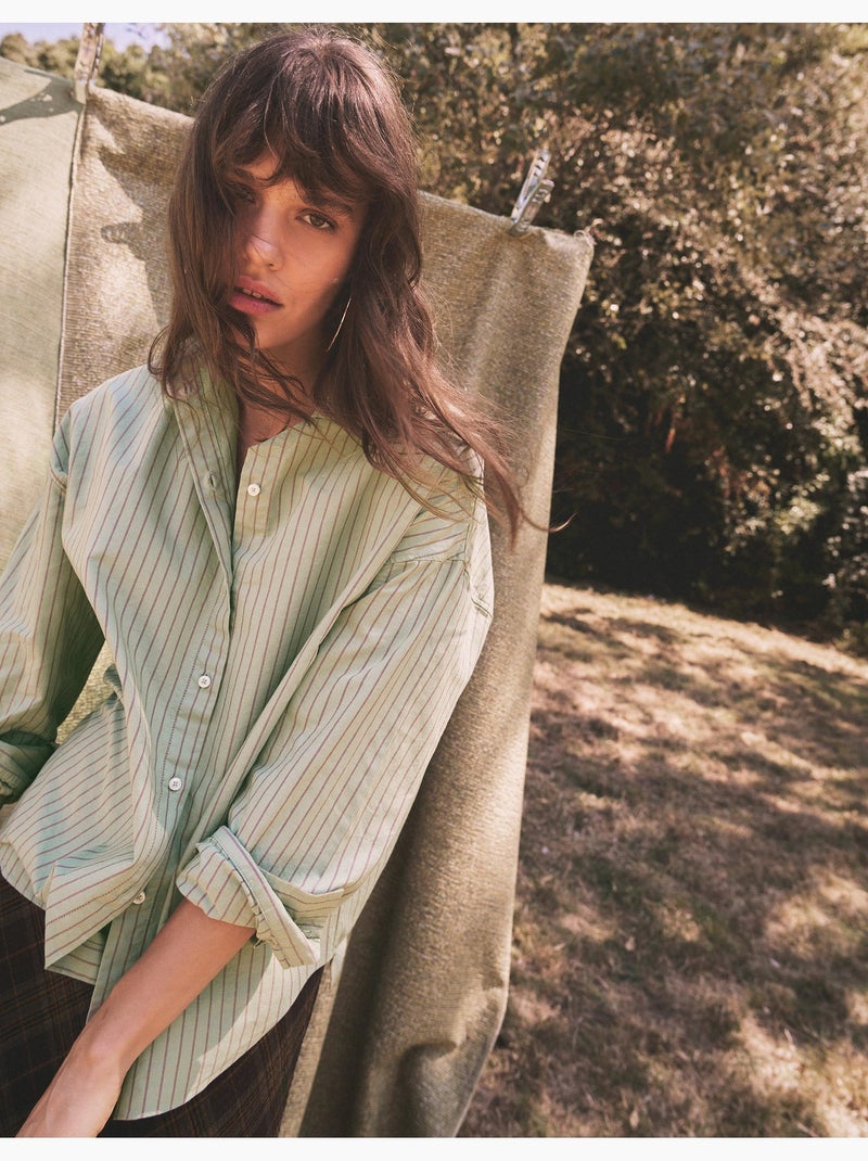 Oxford-shirt, mo fashion Groen - Kiabi