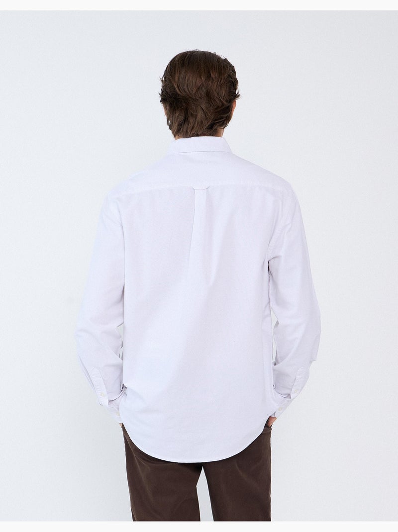 Oxford-shirt, mo fashion Wit - Kiabi
