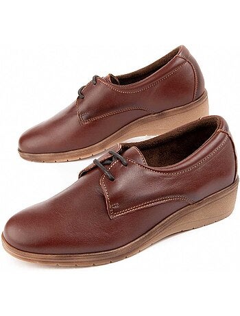 Oxford Wedge Cuir Naturel Purapiel