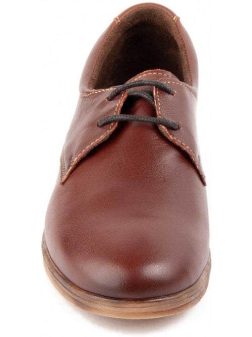 Oxford Wedge Cuir Naturel Purapiel - Kiabi
