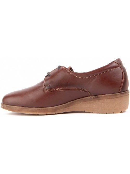 Oxford Wedge Cuir Naturel Purapiel - Kiabi